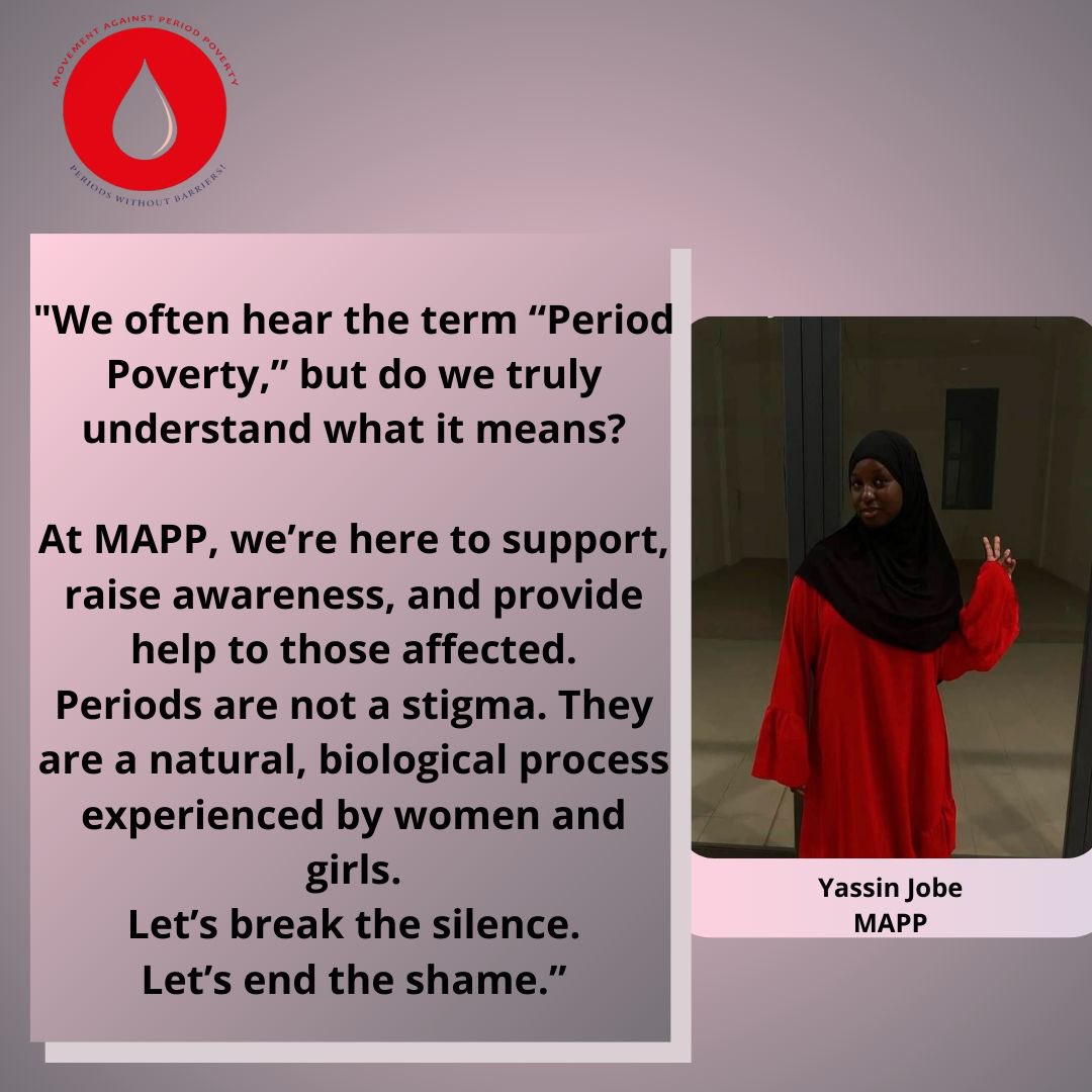 We hear Period Poverty often but do we truly understand it?
At MAPP, we raise awareness, support those affected, and fight the stigma. Periods are natural. Let’s break the silence. Let’s end the shame. #EndPeriodPoverty #BreakTheStigma