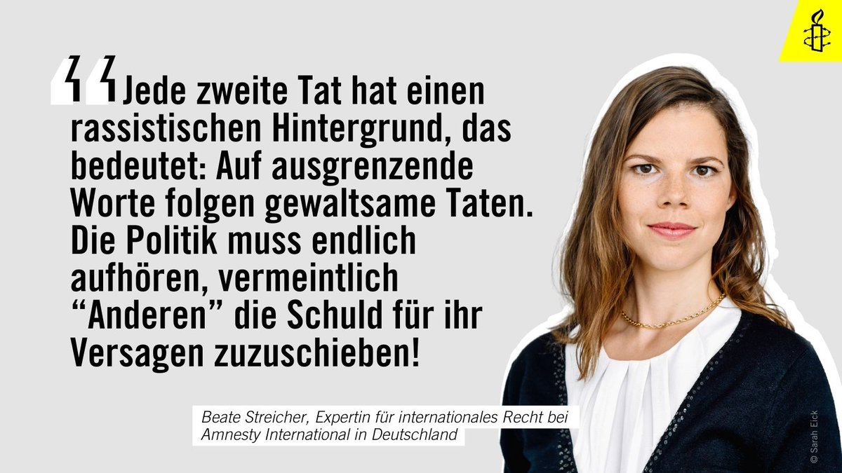 Der <a href="/VBRG/">VBRG</a> berichtet heute noch vor den offiziellen Zahlen des @BMI von einem massiven Anstieg rechter, rassistischer und antisemitischer Angriffe.
👉Der Rechtsstaat darf Betroffene nicht im Stich lassen!
👉Menschenverachtende Gewalt muss erkannt und geahndet werden!