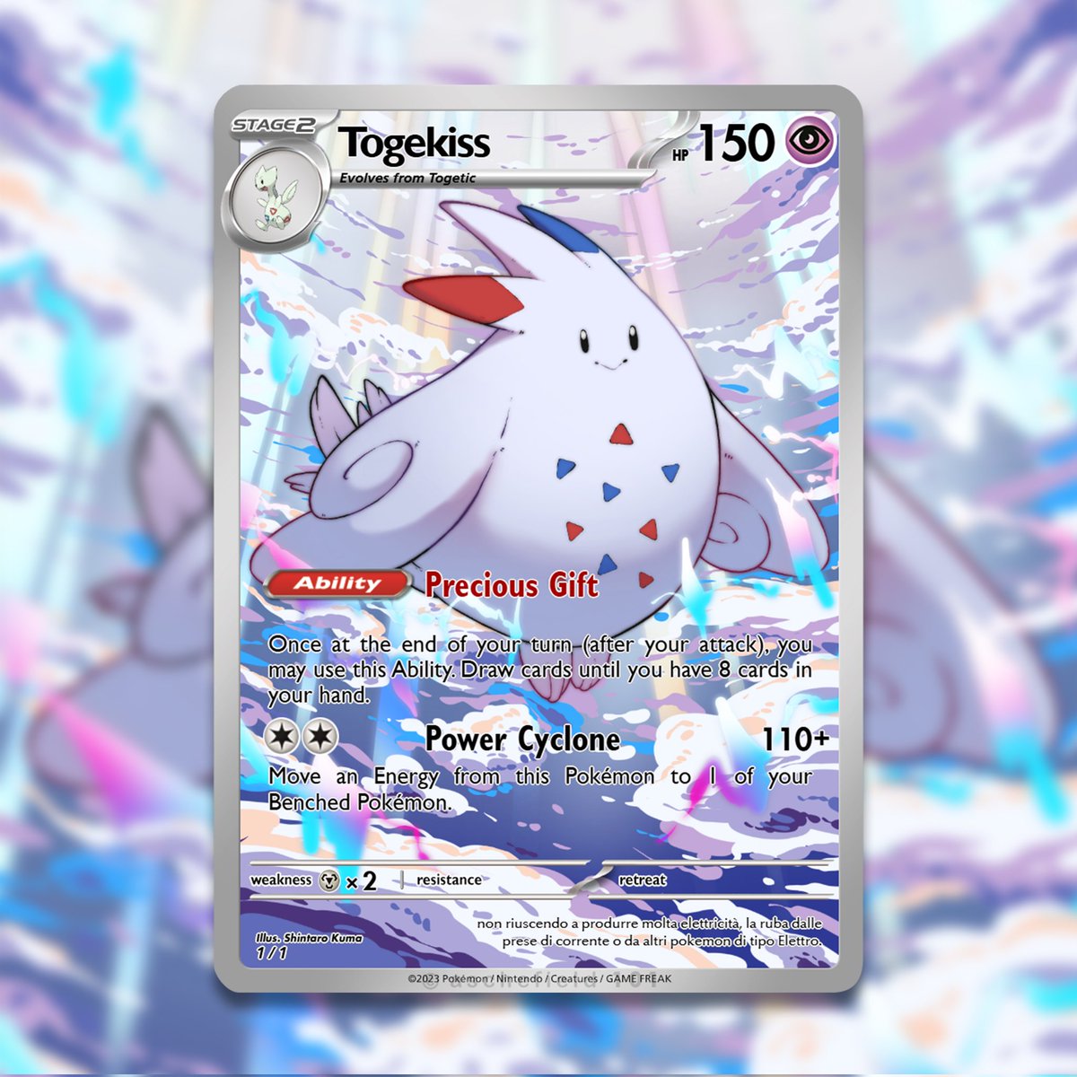 My new Togekiss Custom card artwork 🫡

#togekiss #pokemon #pokemonfanart #PokemonTCG #art #artwork