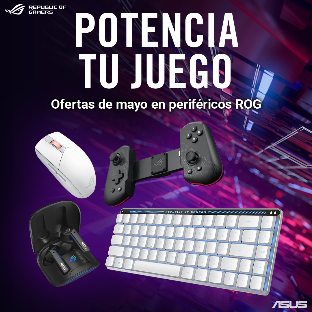 lifeinformatica's tweet image. ❗ÚLTIMOS DÍAS❗

Descubre nuestra mejor selección de periféricos ASUS y ASUS Republic of Gamers y actualiza tu set up.
Consigue los tuyos hoy. 👉 lc.cx/0NldqI

#LIFEInformatica #asusrog #Asus #perifericosgamer