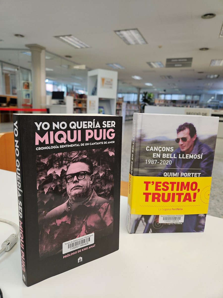 Biblioteca La Garriga (@bibliolagarriga) on Twitter photo 📚🎵 Avui us avancem dues novetats que ben aviat podreu agafar en préstec: "Yo no quería ser <a href="/MiquiPuig/">Miqui Puig</a>" i "Cançons en bell llemosí", de #QuimiPortet. Dues veus úniques, dues lectures amb molta #música a dins! 📚🎵 📚🎵 Avui us avancem dues novetats que ben aviat podreu agafar en préstec: "Yo no quería ser <a href="/MiquiPuig/">Miqui Puig</a>" i "Cançons en bell llemosí", de #QuimiPortet. Dues veus úniques, dues lectures amb molta #música a dins! 📚🎵