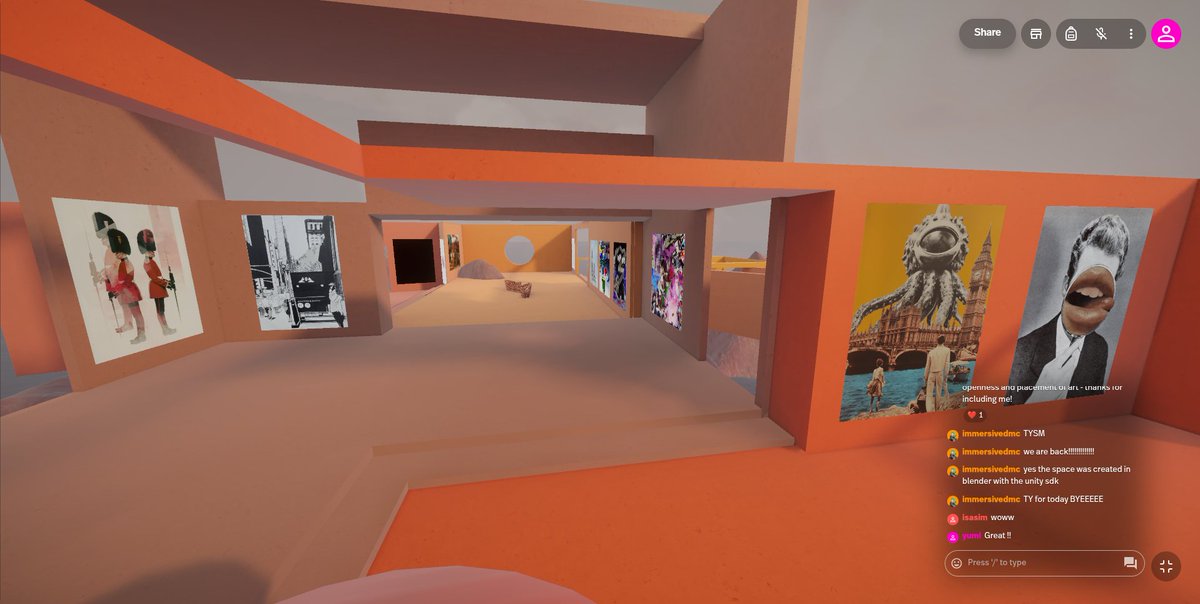 If you missed the <a href="/CCWDigital/">Digital Maker Collective (DMC)</a> Immersive experience that was created in collab with <a href="/zero________one/">zeroone 🔺</a> and connected to the live IRL event in London ...

... you shouldn't worry too much as you can still visit the experience virtually in Spatial just dig in 🕳️🐇

Link below!