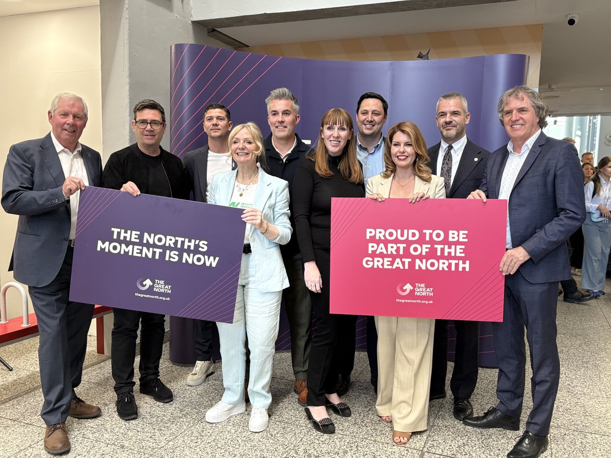 Interesting day in Leeds yesterday with mayors, Angela Rayner, and Sir Brendan Foster talking about the Great North. 

Will be watching closely to see what this can deliver and if Government's warm words translate into real investment.

chroniclelive.co.uk/news/north-eas…