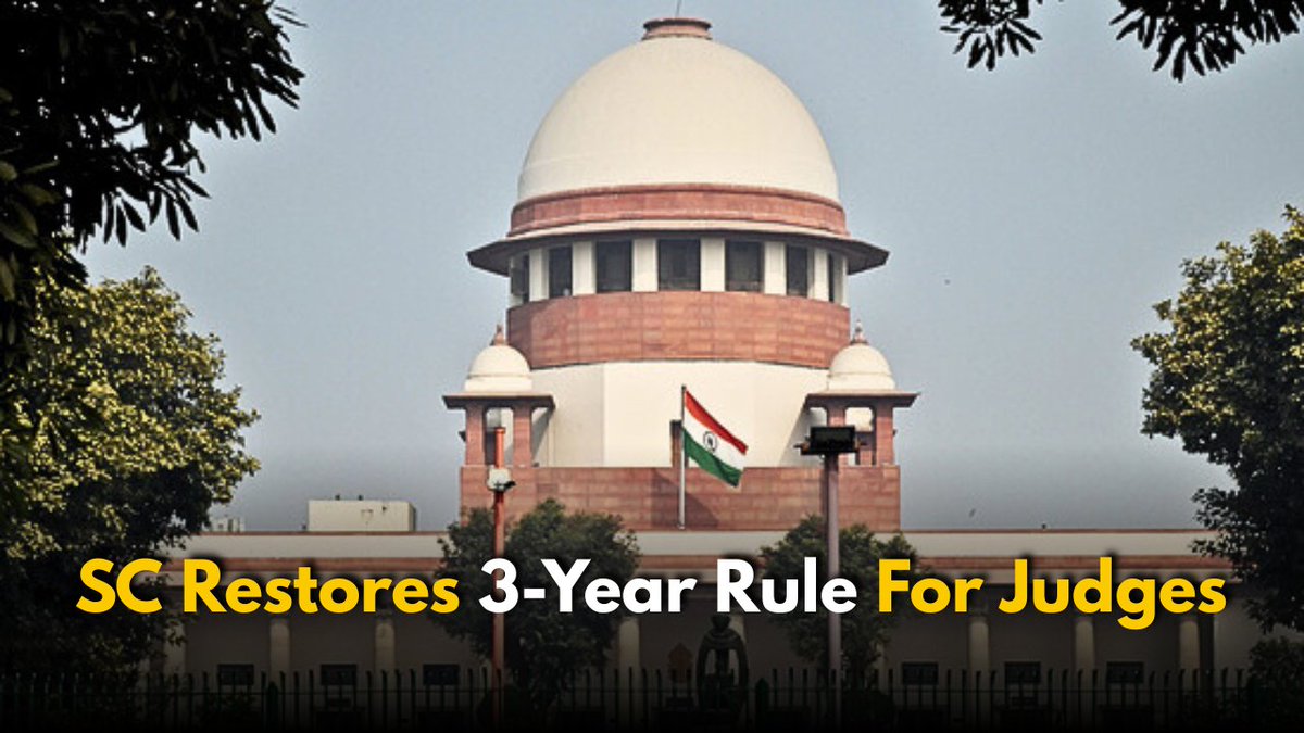 LawgicallyC's tweet photo. The decision by the supreme court - 3 year rule mandatory for Lower Judiciary
If a simple graduate can become a district magistrate through UPSC then why cant a graduate become a civil judge, of the lowest rank?
#3yearrule #3yearmandatorypractice #SupremeCourtofIndia #Students https://t.co/8EWcvSTIxl