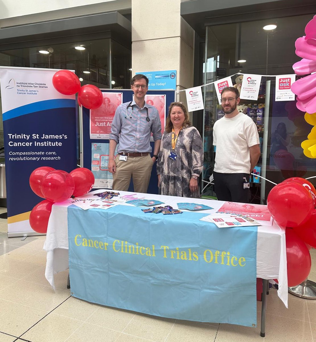 Dr. Rob Henderson, Deirdre Lehwald and Tom Hall, the expert team from Cancer Clinical Trials providing important information on how cancer trials can help to advance medical knowledge and develop new treatments #CancerCare