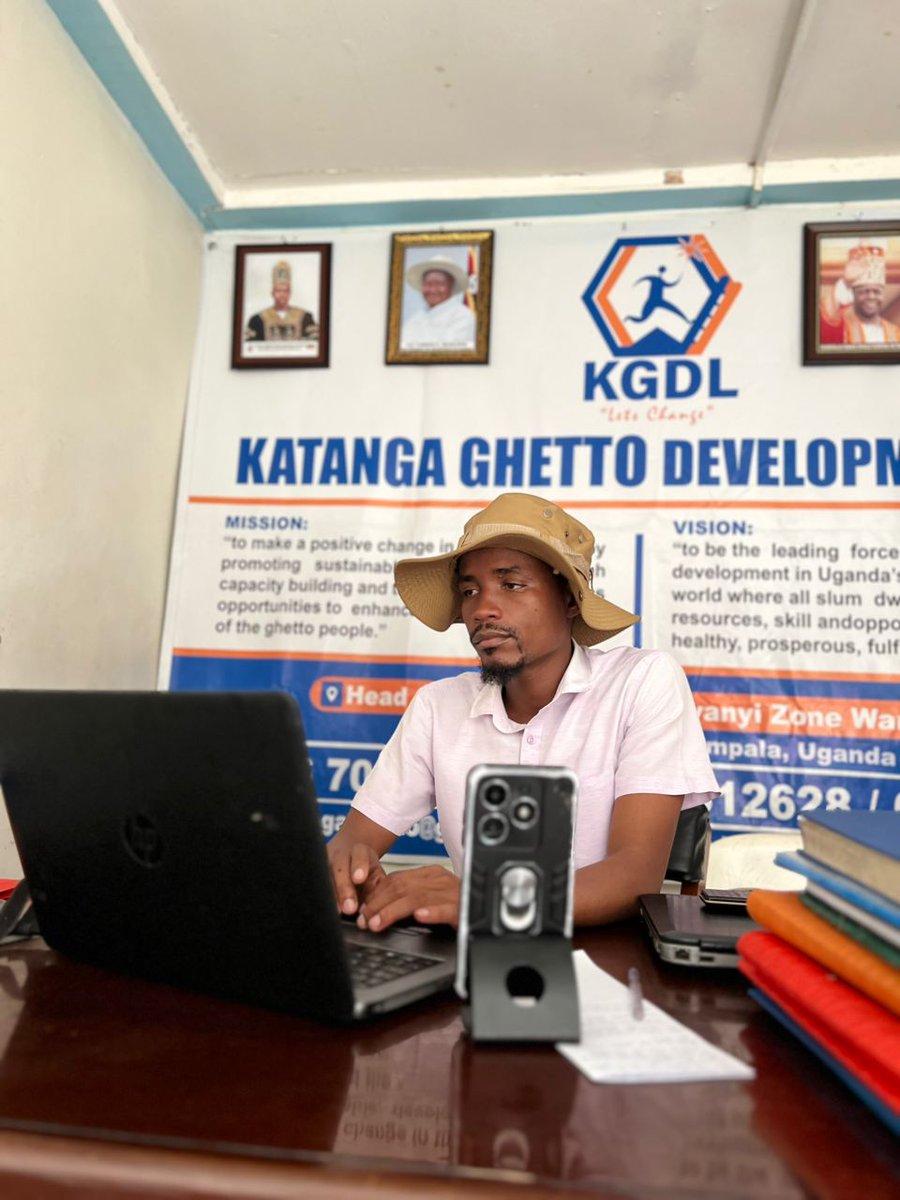 Office Duty: Empowering Youth &amp; Children for Tomorrow. <a href="/KGDLUganda/">Katanga Ghetto Development Link</a>

I diligently work on strategies to transform ghetto kids &amp; youth, recognizing their immense potential. I strive to turn challenges into opportunities, ensuring they have access to education &amp; support. 💕