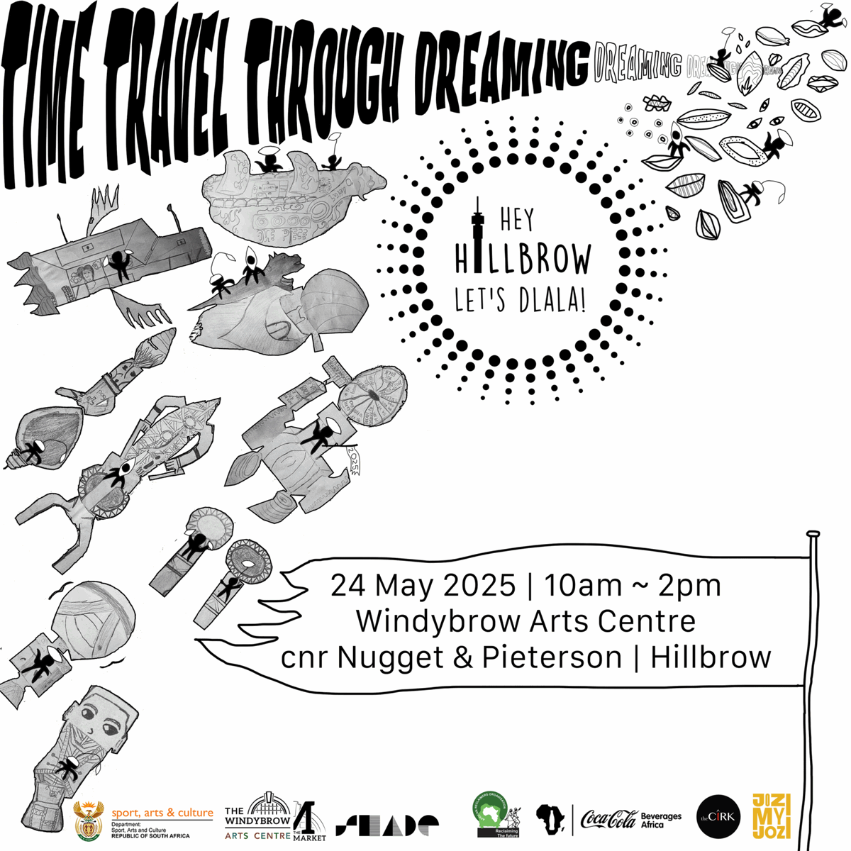 Hey Hillbrow! Let’s Dlala! is back on 24 May!

Join the colourful street parade from 10AM at Windybrow Arts Centre!

Live music, brass bands, street art &amp; more!
Let the city come out to play! 💃🌍
#HeyHillbrow #LetsDlala #AfricaMonth #JoburgCulture