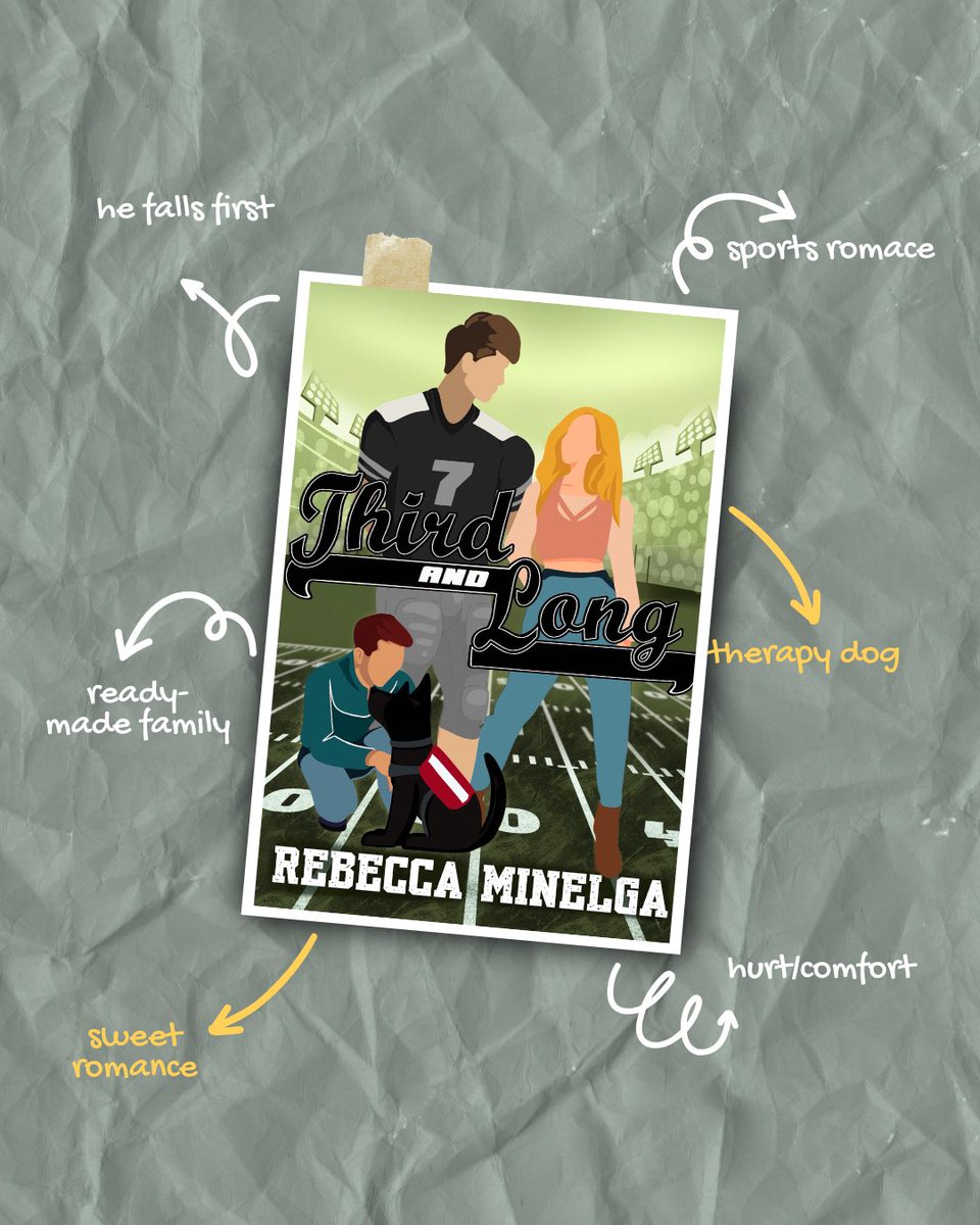 Paperbacks of THIRD AND LONG are now available for pre-order! When a traumatized woman helps a little boy through an injury, she never expected to fall in love with his dad or believe she’d get a second chance. A sweet sports romance where love is a four-legged word! #amreading