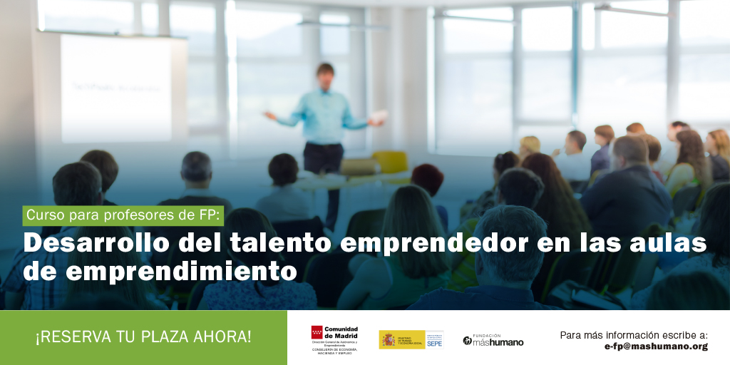 📌 Curso: Desarrollo del Talento Emprendedor en las Aulas
🔹 Fechas de mayo:
21, 22,  28 y 29 de mayo de 2025
Horario:      11:00 a 13:30
📍 Ubicación:
Centro      de Orientación y Emprendimiento (COE) Comunidad de Madrid
Dirección:      C/ Hacienda de Pavones, 350 – Moratalaz,