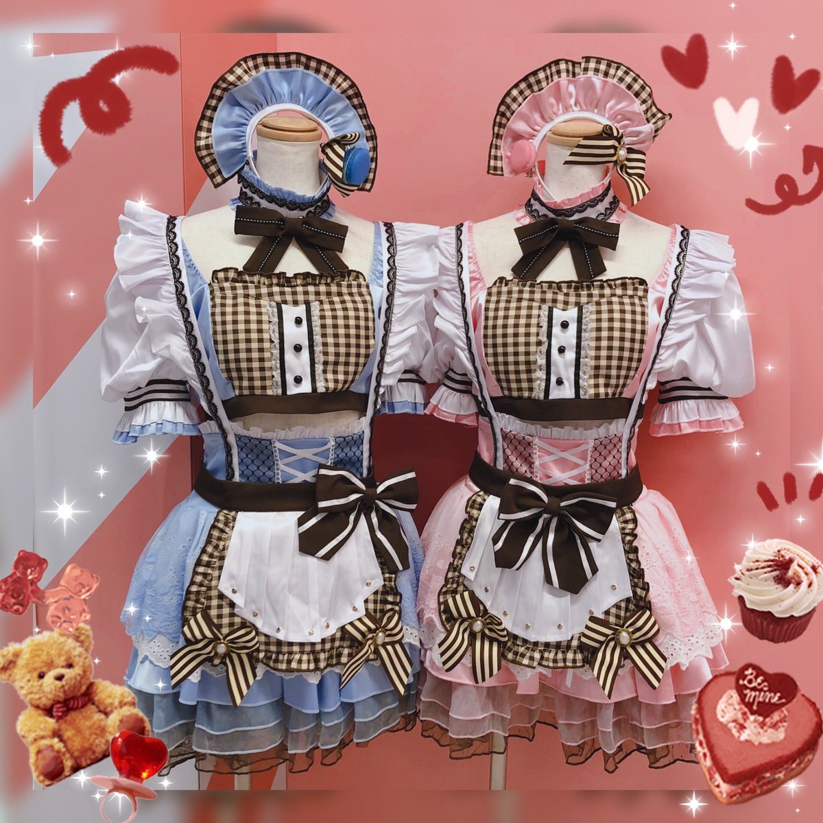 ビ*ナ様 タグ付き マカロンメイド 早い者勝ち 3F衣装レンタルコーナー】 . +*・:☕️新衣装登場🍰・:*+