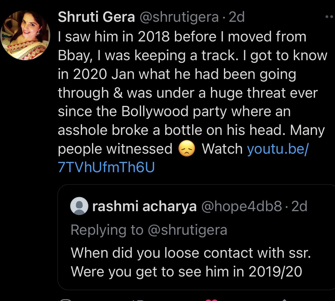 In 2017, at the farmhouse party, did #SalmanKhan break a bottle on <a href="/itsSSR/">Sushant Singh Rajput</a>'s head and threatened to finish his career when he had an argument with Sooraj Pancholi?

<a href="/CBIHeadquarters/">Central Bureau of Investigation (India)</a> 
Sushant Name Rattles Bollywood 
#JusticeForSushantSinghRajput 
#BoycottBollywood