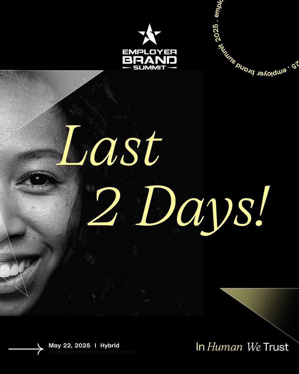 THE COUNTDOWN IS ON, BREATHS ARE HELD!

Only 2 days left until the heart of employer branding starts beating at Maya Life!

--

GERİ SAYIM BAŞLADI, NEFESLER TUTULDU! 

İşveren markasının kalbinin Maya Life’ta atmasına sadece 2 gün kaldı! 

#EBS2025 #InHumanWeTrust