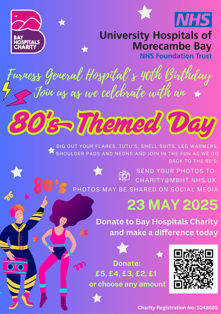 Bay Hospitals Charity (@bayhospitals) on Twitter photo How are you planning to get involved in the celebrations? Let us know. Email: charity@mbht.nhs.uk #Birthday <a href="/UHMBT/">MorecambeBayNHSTrust</a> How are you planning to get involved in the celebrations? Let us know. Email: charity@mbht.nhs.uk #Birthday <a href="/UHMBT/">MorecambeBayNHSTrust</a>