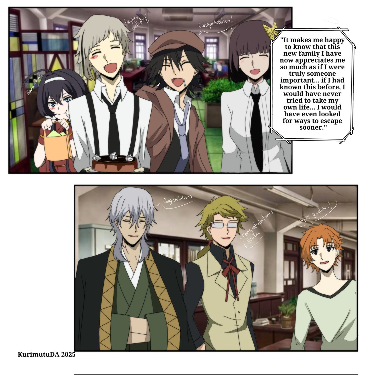 kurimutu2's tweet photo. Happy birthday hana
#bsd #BungouStrayDogs #comic #drawing #digital https://t.co/VxZ4t5xoxH