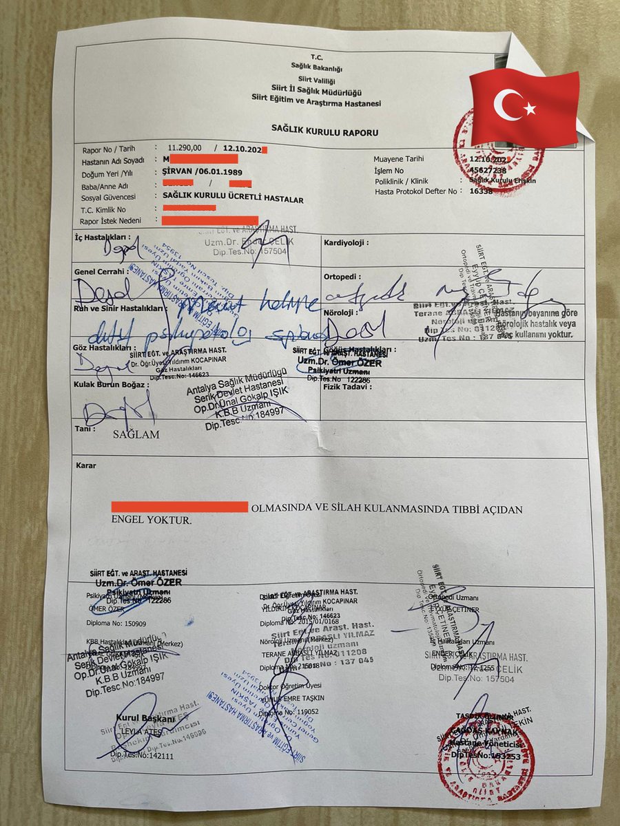 Mehmet Yılmaz 🇹🇷🪖 (@mehmsehityakini) on Twitter photo Hakkımı istiyorum Şehit yakınıyım Tüm belgelerimi 1 yıl önce teslim ettim
İçişleri Bakan Yardımcısı @bulent_turan ve <a href="/siirtJandarma/">Siirt İl Jandarma Komutanlığı</a> dosyamla ilgilendi kadromun iadesi bekleniyor Ama hâlâ bir sonuç yok
Adalet istiyorum torpil değil <a href="/TC_icisleri/">T.C. İçişleri Bakanlığı</a> <a href="/SiirtValiligi/">Siirt Valiliği</a> <a href="/Dr_KemalKzlkaya/">Dr. Kemal KIZILKAYA</a> Hakkımı istiyorum Şehit yakınıyım Tüm belgelerimi 1 yıl önce teslim ettim
İçişleri Bakan Yardımcısı @bulent_turan ve <a href="/siirtJandarma/">Siirt İl Jandarma Komutanlığı</a> dosyamla ilgilendi kadromun iadesi bekleniyor Ama hâlâ bir sonuç yok
Adalet istiyorum torpil değil <a href="/TC_icisleri/">T.C. İçişleri Bakanlığı</a> <a href="/SiirtValiligi/">Siirt Valiliği</a> <a href="/Dr_KemalKzlkaya/">Dr. Kemal KIZILKAYA</a>