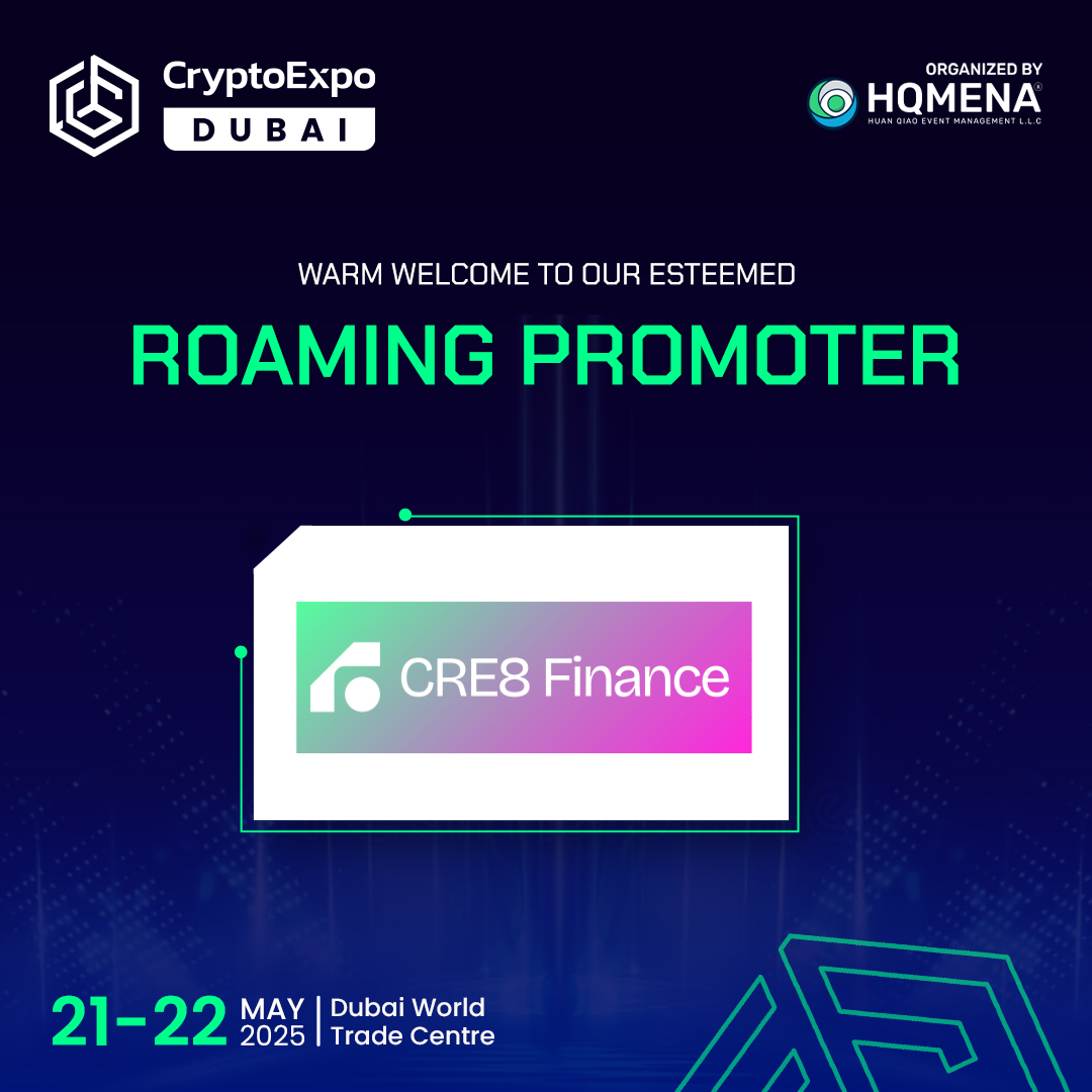 Crypto Expo (@thecryptoexpo) on Twitter photo ๐We are thrilled to announce <a href="/cre8finance/">CRE8 Finance</a> as a Roaming Promoter at Crypto Expo Dubai!
Register today and unlock a world of possibilities at the Crypto Expo Dubai 2025!
bit.ly/4gLcyqa
๐
21 - 22 May
๐ Zabeel Hall - 6, Dubai World Trade Centre
#CryptoExpoDubai ๐We are thrilled to announce <a href="/cre8finance/">CRE8 Finance</a> as a Roaming Promoter at Crypto Expo Dubai!
Register today and unlock a world of possibilities at the Crypto Expo Dubai 2025!
bit.ly/4gLcyqa
๐
21 - 22 May
๐ Zabeel Hall - 6, Dubai World Trade Centre
#CryptoExpoDubai
