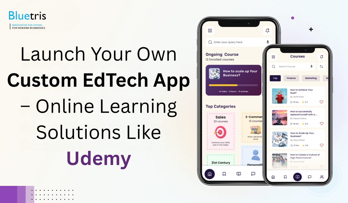 BluetrisT's tweet image. Thinking of launching your own learning app like Udemy or Coursera?
Get custom EdTech app solutions with live classes, student dashboards, and more.
📱 Build for iOS, Android & Web.
Visit us at: bluetris.com/on-demand-edte…
#EdtechAppDevelopment #MobileAppDevelopment