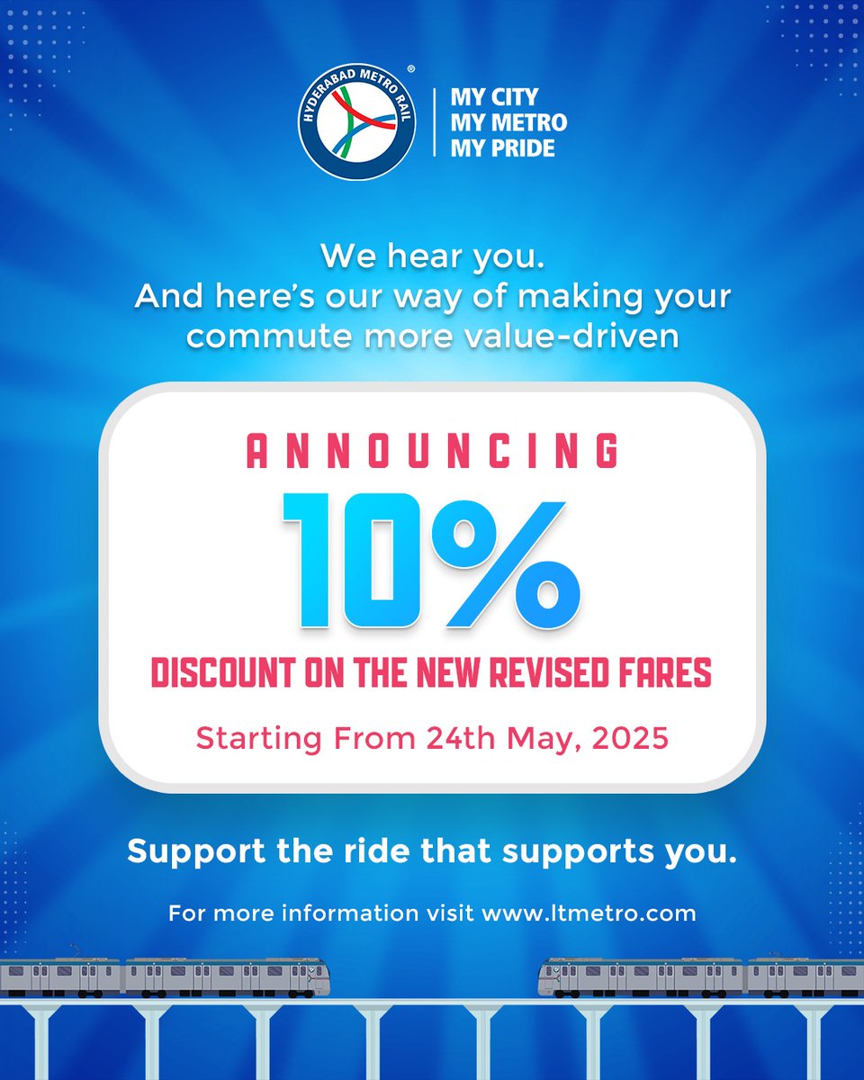 L&T Hyderabad Metro Rail tweet media