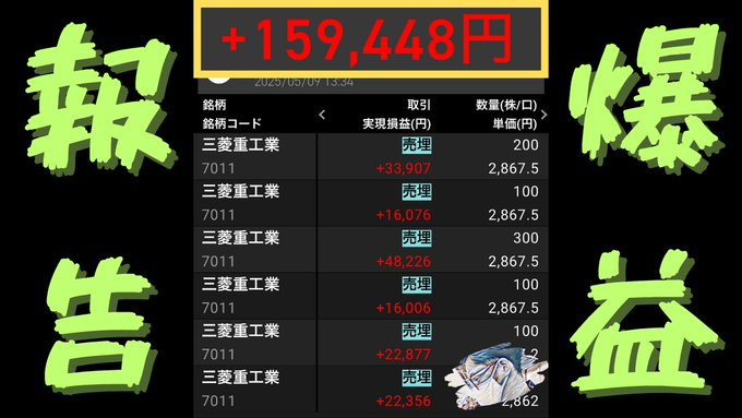BootyDaily2K's tweet image. 決算微妙でも爆益達成！【本日の株利益＋159,448円】 youtu.be/eV0hYHWh8N0?si… 
@YouTube
より