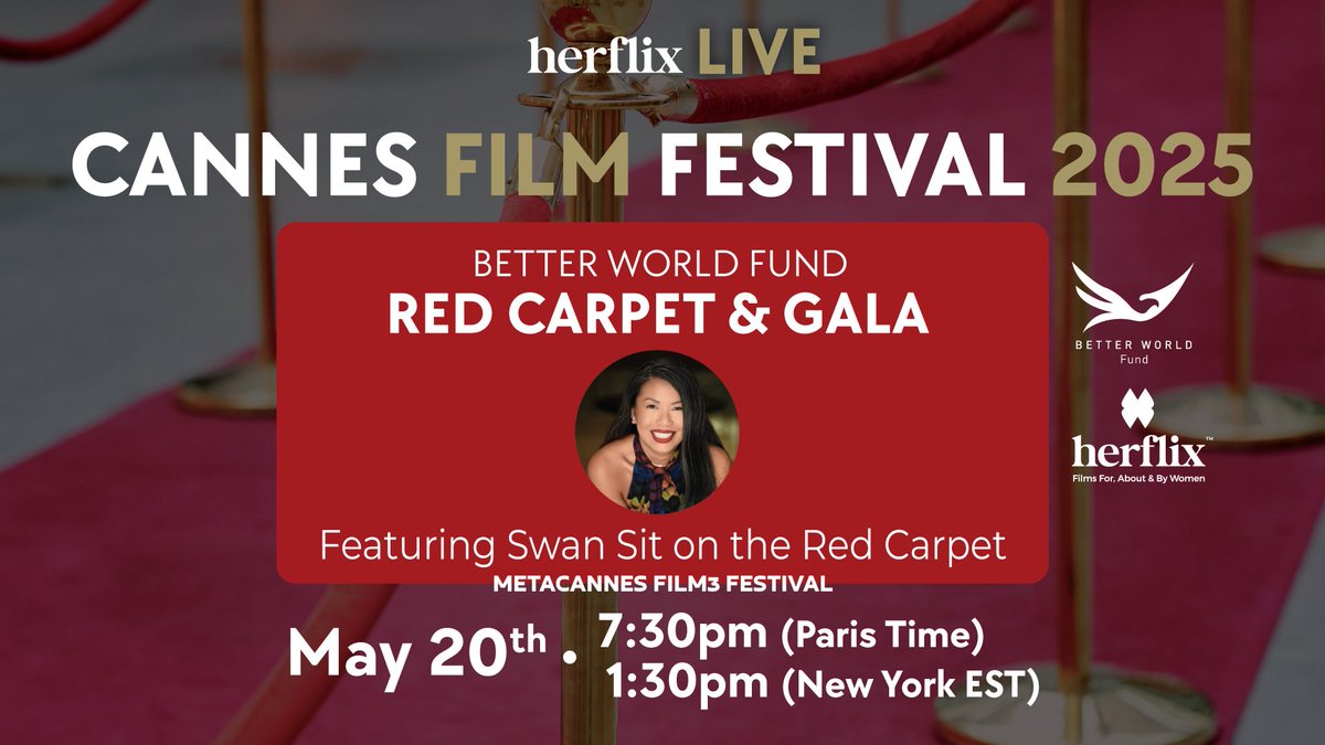 Thrilled to share the BONUS Live Stream from the Red Carpet today! Immerse yourself in the world of cinema and join us as we celebrate the artistry and creativity that defines MetaCannes. Pick up your Streaming Pass: film3.thetadrop.com/drop/drop_h0bp…