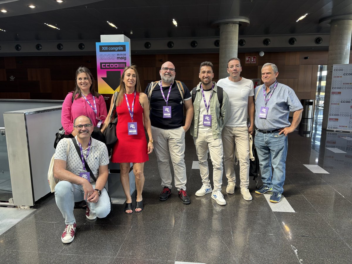 FSS CCOOPV (@sanitat_ccoopv) on Twitter photo Som en el XIII Congrés de <a href="/ccoopv/">CCOO País Valencià</a>
Debatrem, revisarem i aprovarem els nostres estatuts i les ponències que definiran el pla d'acció del sindicat per als pròxims 4 anys. També elegirem la nova Executiva i Secretaria General #respostes Som en el XIII Congrés de <a href="/ccoopv/">CCOO País Valencià</a>
Debatrem, revisarem i aprovarem els nostres estatuts i les ponències que definiran el pla d'acció del sindicat per als pròxims 4 anys. També elegirem la nova Executiva i Secretaria General #respostes