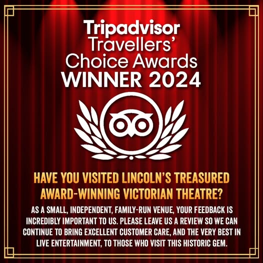 Have you visited Lincoln’s treasured award-winning Victorian theatre lately?

Please leave us a review of your experience, on Tripadvisor bit.ly/3UO1eRz

#WeSupportNTR