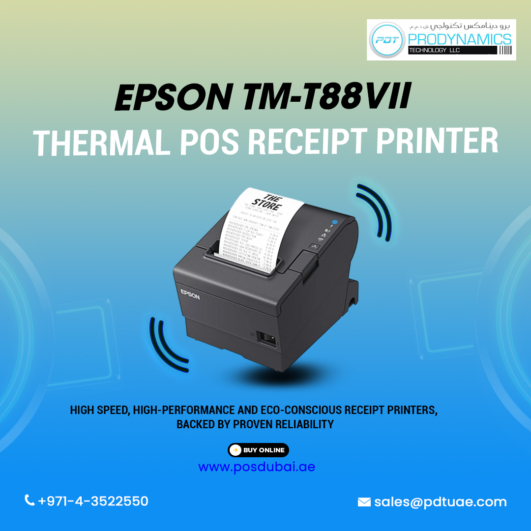retailerpdxb's tweet photo. With fast print speeds and flexible connectivity options, the TM-T88VII is ideal for high-volume environments in hospitality, retail, grocery, banking and more. Buy online Epson TM-T88VII POS printer from https://t.co/3mkaaScLdJ
#POS #posprinter #posretail #PDT #Dubai https://t.co/ofTC3Zqlps