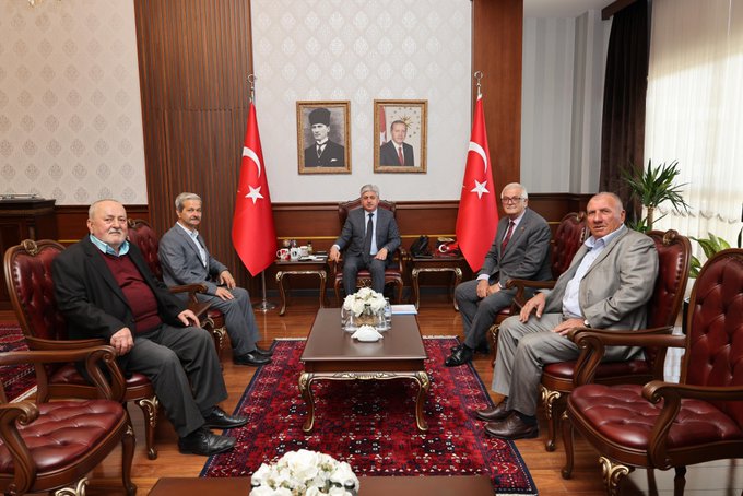 Vali Rahmi Doğan’dan Tüm Emekliler Derneği’ne nezaket ziyareti