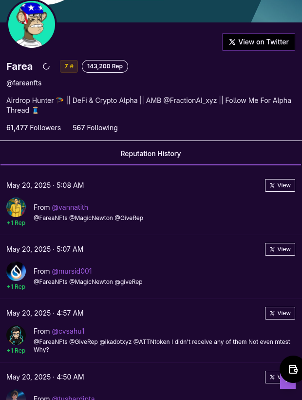 FareaNFts's tweet photo. Good Morning Everyone!

@GiveRep just gave me 143,200 $REP
𝗜𝗳 𝘆𝗼𝘂 𝗻𝗲𝗲𝗱 $Rep points interact here for max points

Comment with mentioning @astros_ag to gain $REP points.

Time is ticking, if you aren't in leader board, work hard. https://t.co/X1q6EutGvG