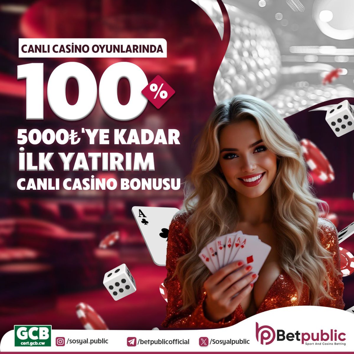DUYMAYAN KALMASIN !

İLK YATIRIMINA ÖZEL 
%100 5.000 ₺ CASİNO BONUSU

Yatırım Sırasında Bonus Kutusunu İşaretle
Bonusu Hemen Aktif Et

Güncel Giriş : Bio'da