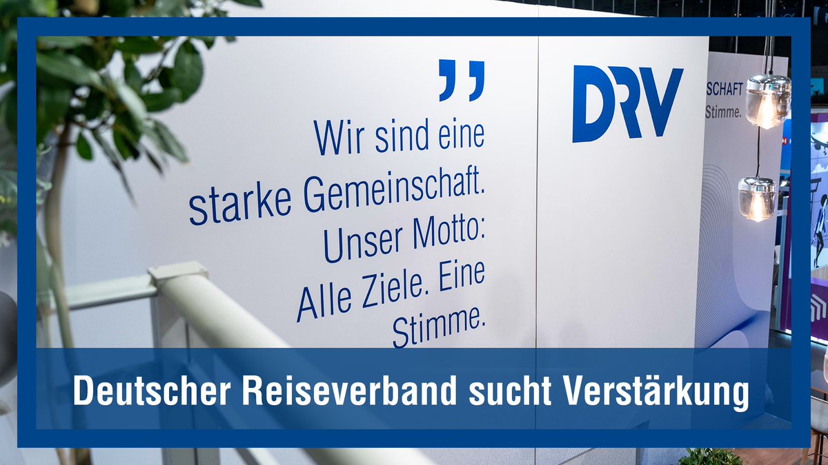 💼Der #DRV sucht ein neues Teammitglied als Assistenz der Hauptgeschäftsführung und des Präsidenten (m/w/d). Im Mittelpunkt der Position steht die organisatorische, administrative und inhaltliche Unterstützung der Verbandsleitung.
👉 drv.de/wir/jobs.html