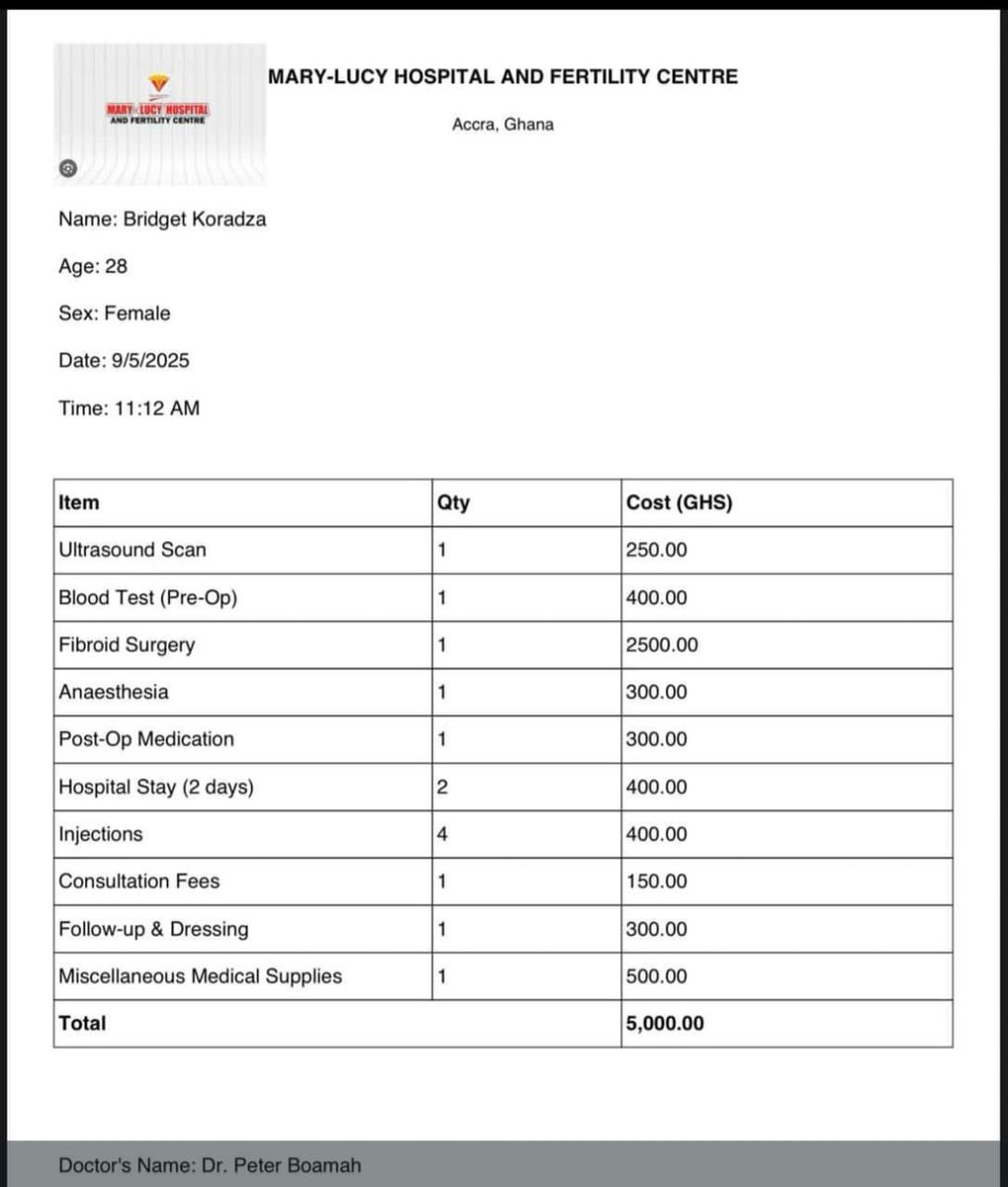 AnnyOfLagos's tweet photo. Dear Ghanaians,a citizen of your country popularly known as mamaga scammed Nigerians .she said she has a life threatening fibroid ๐
We need your help
@vdmempire @Hybrid_Ola @GossipMillNaija @yabaleftonline
#fibroidscamming
#marylucyhospitalGH
#BridgetKoradza https://t.co/q1UlywJfMR