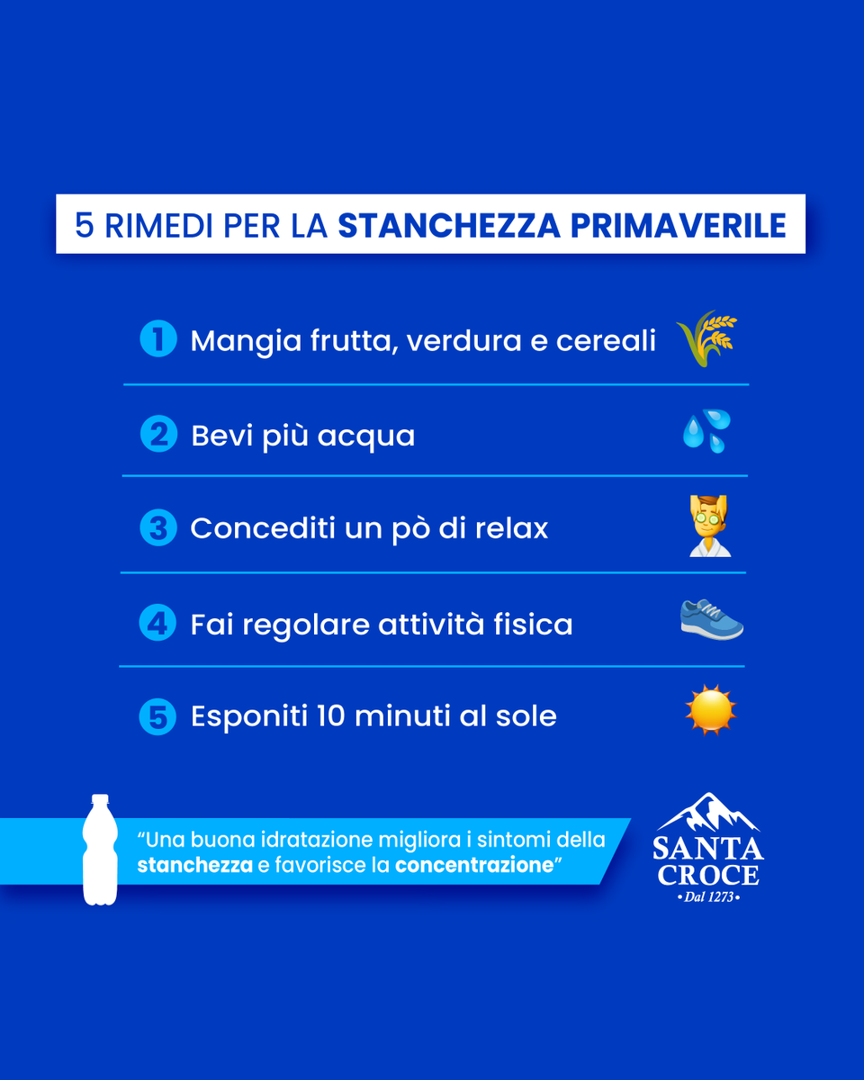 💦 Acqua Santa Croce può aiutarti a regolare la temperatura corporea e a eliminare le tossine, migliorando il tuo benessere ❤️

#acquasantacroce #saneabitudini #idratazione