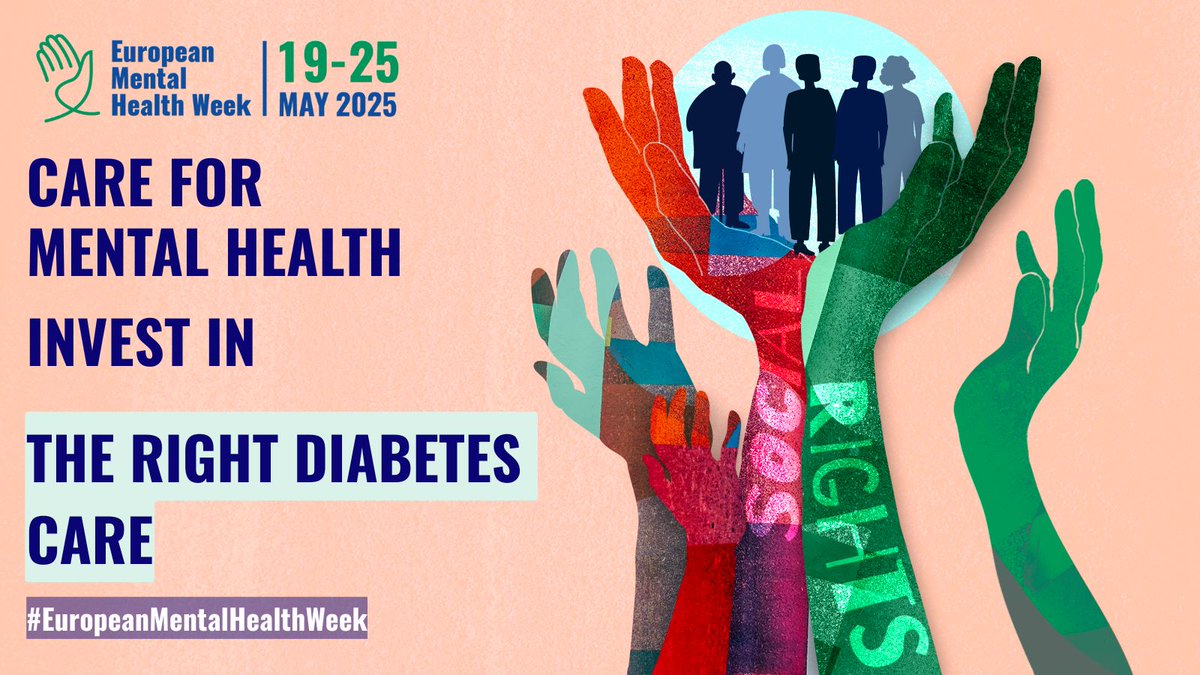 🩸 This #EuropeanMentalHealthWeek, we are shining a light on the mental burden of #diabetes.

💉 Living with diabetes is a full-time job. Each day, people living with diabetes have to make 180 daily health related decisions more than a person without diabetes. Such decisions may