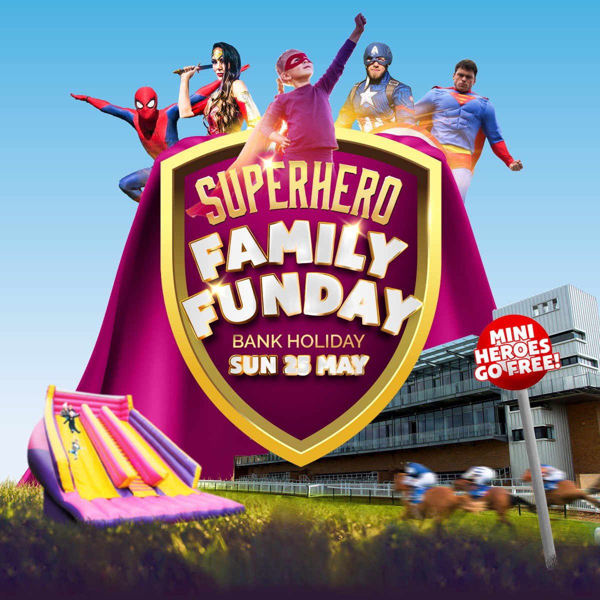 5 days until our Superhero Family Fun day, Sunday 25th May 

Plenty of entertainment for the kids…..and it’s all free 😍