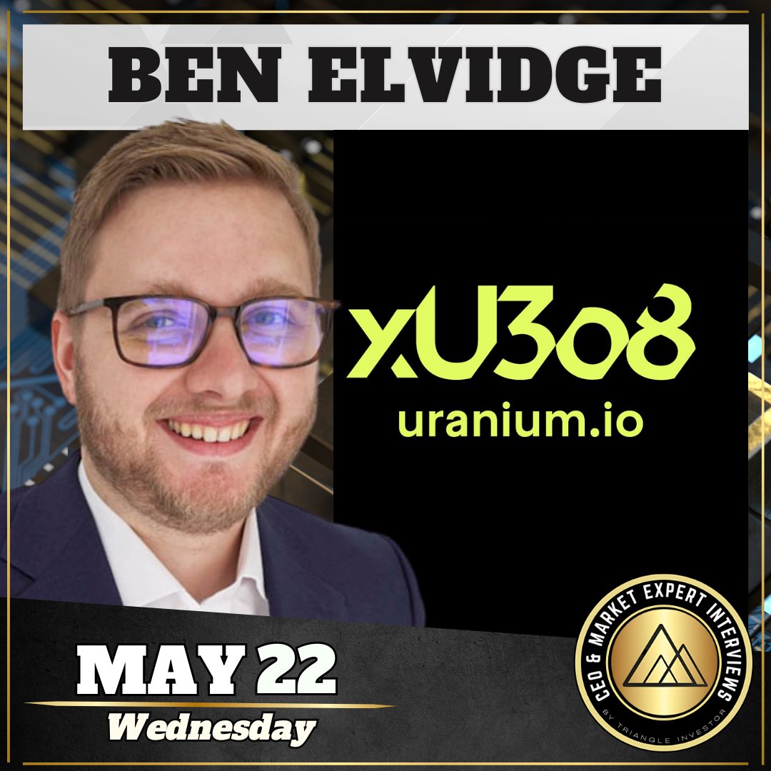 My next interview is with Ben Elvidge, Product Lead for xU3O8, who will be sharing insights about uranium.io and will dive into the innovations behind tokenized #uranium. A pioneering project that’s transforming how retail investors access the uranium market.