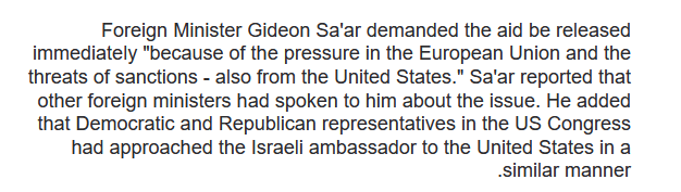 TimBierley's tweet photo. Israeli media reports that the decision to allow (v limited) aid into Gaza came after sanctions threats from the EU.

There's no excuse for the UK not to do the same: suspend the trade deal, sanction any company complicit, economic pressure on Israel NOW

 https://t.co/ronH0WG7Jm https://t.co/ut9Z5J8wdT
