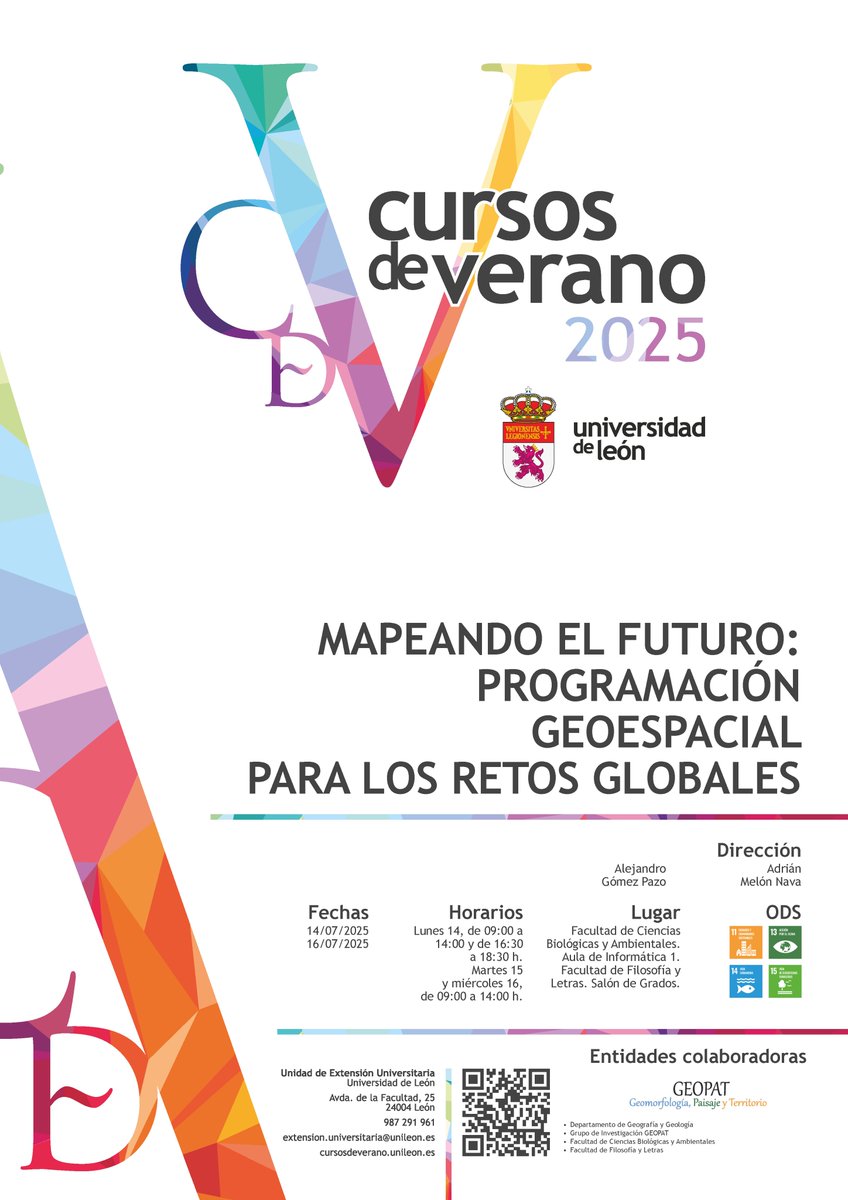 lex_gom's tweet photo. 🌍 ¿Te interesa la programación y el territorio?  Lanzamos el curso "Mapeando el futuro", donde aplicarás la programación geoespacial a retos reales como el cambio climático o la gestión costera.

📅 14-16 de julio
👥 Plazas limitadas

🔗 Inscripciones: https://t.co/Gh28dQvSce https://t.co/S8H95aNlpQ
