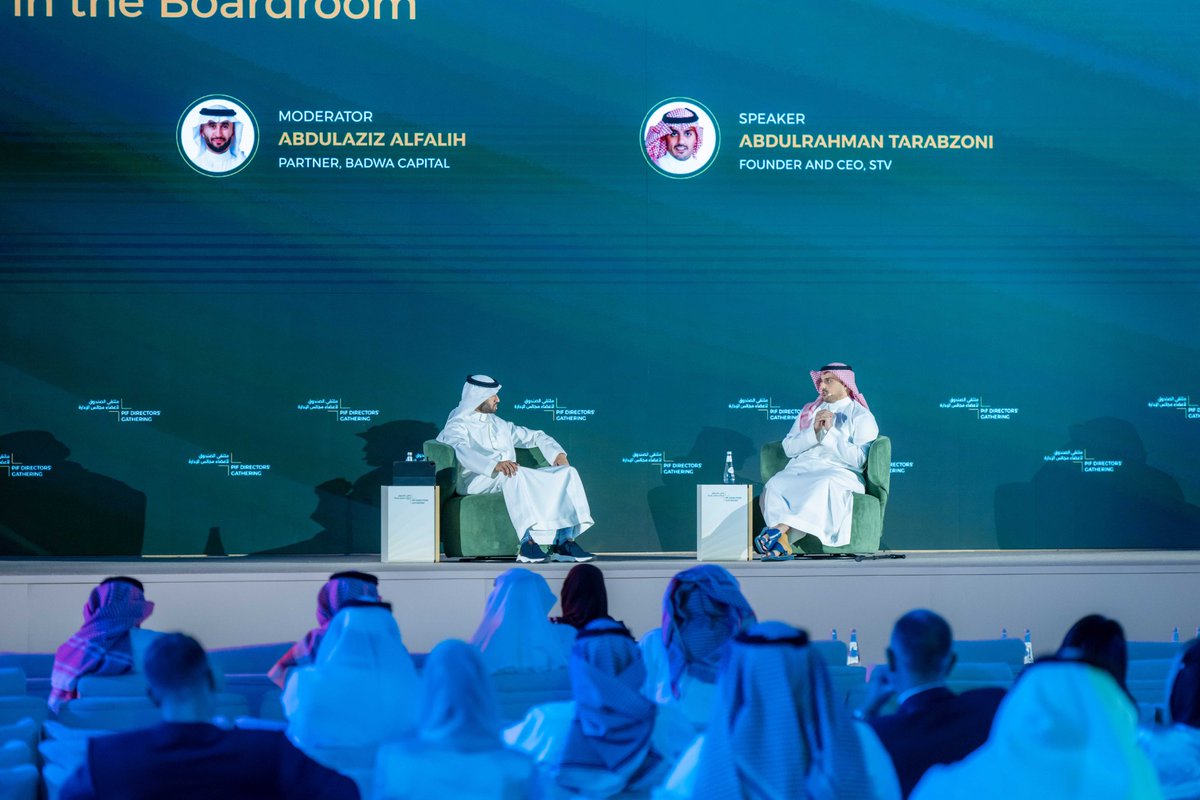 STV (@stvcapital) on Twitter photo Abdulrahman Tarabzouni discussed with Abdulaziz Alfalih at <a href="/PIFSaudi/">صندوق الاستثمارات العامة</a> Directors' Gathering how boards should navigate tech disruptions and turn venture capital into a strategic lever; how to decide between building, buying, and investing; why AI should be treated as infrastructure Abdulrahman Tarabzouni discussed with Abdulaziz Alfalih at <a href="/PIFSaudi/">صندوق الاستثمارات العامة</a> Directors' Gathering how boards should navigate tech disruptions and turn venture capital into a strategic lever; how to decide between building, buying, and investing; why AI should be treated as infrastructure