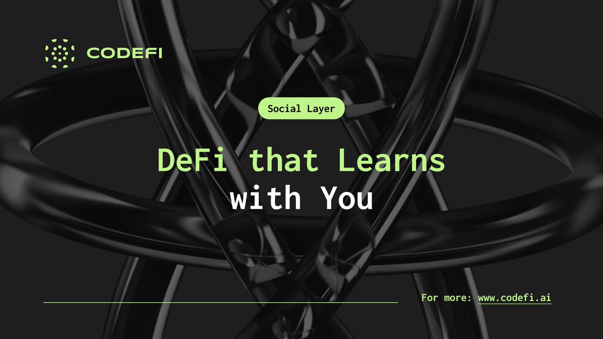 CodefiAI's tweet image. Alpha doesn’t live in charts alone. It lives in what the community sees before the rest of the market catches up.
In Codefi, you’re contributing to a system that listens, learns, and adapts. Every move you make helps surface the next signal.
Train #DeFAI. Share intelligence.…