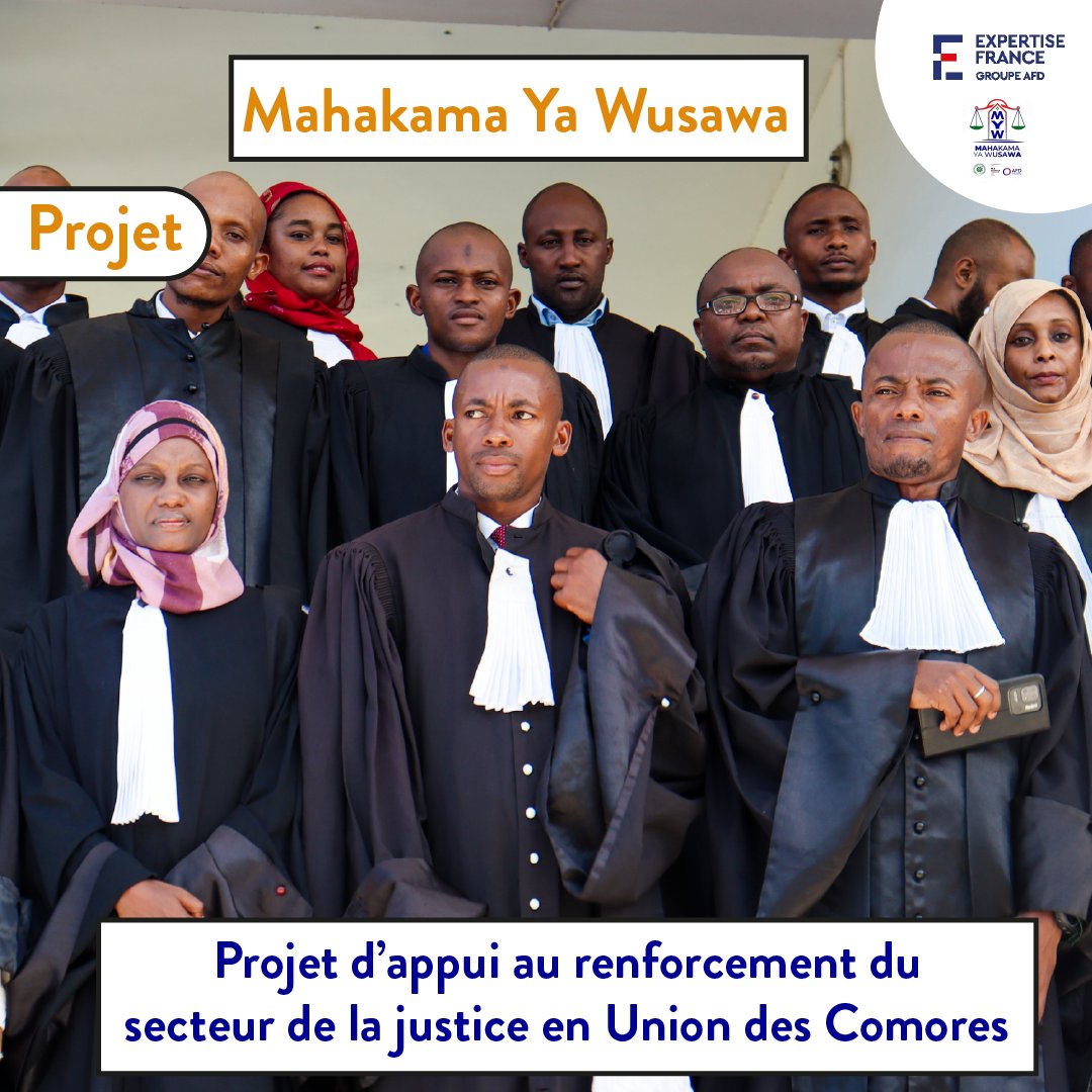 👨‍⚖️ Réformer le secteur de la justice en Union des Comores à travers la promotion de son indépendance, de son intégrité et de son efficacité : projet Mahakama Ya Wusawa. ⤵
