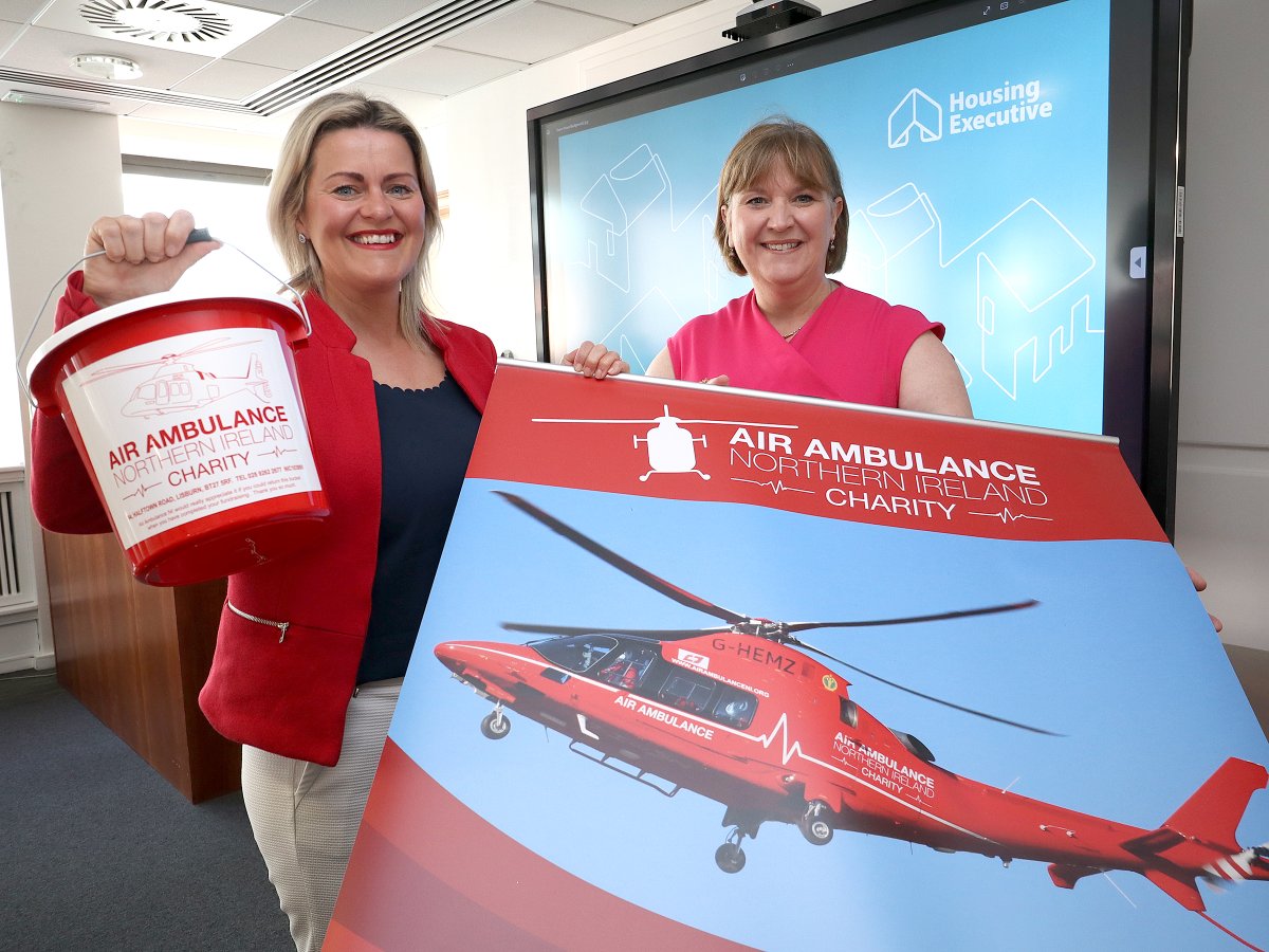 Housing Executive (@nihecommunity) on Twitter photo We’re proud to announce our new charity partner <a href="/AirAmbulanceNI/">@AirAmbulanceNI</a>.
They’re called out twice a day, every day, delivering life-saving care across Northern Ireland — reaching anywhere within 25 minutes.
We’re ready to do our part to help keep them flying.
#AirAmbulanceNI #NIHE We’re proud to announce our new charity partner <a href="/AirAmbulanceNI/">@AirAmbulanceNI</a>.
They’re called out twice a day, every day, delivering life-saving care across Northern Ireland — reaching anywhere within 25 minutes.
We’re ready to do our part to help keep them flying.
#AirAmbulanceNI #NIHE
