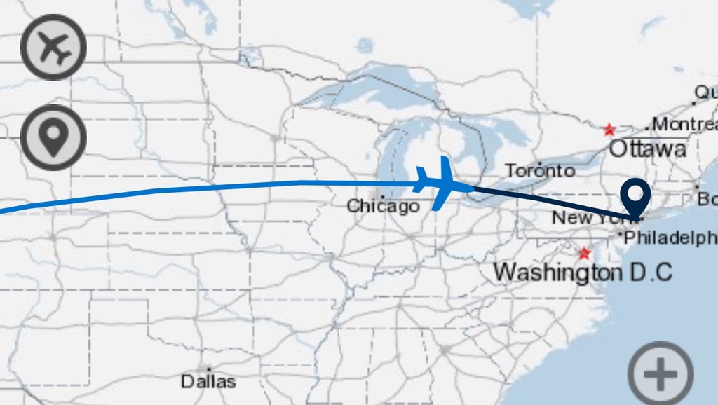 It's a new dawn, it's a new day. #OverChicago #EastCoast