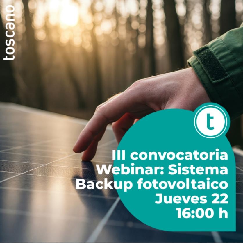 III convocatoria WEBINAR · Sistema backup fotovoltaico · Evita apagones en tus instalaciones de autoconsumo
Jueves, 22 de mayo · 16:00 – 16:20
Apúntate!! -&gt; f.mtr.cool/shylecandt