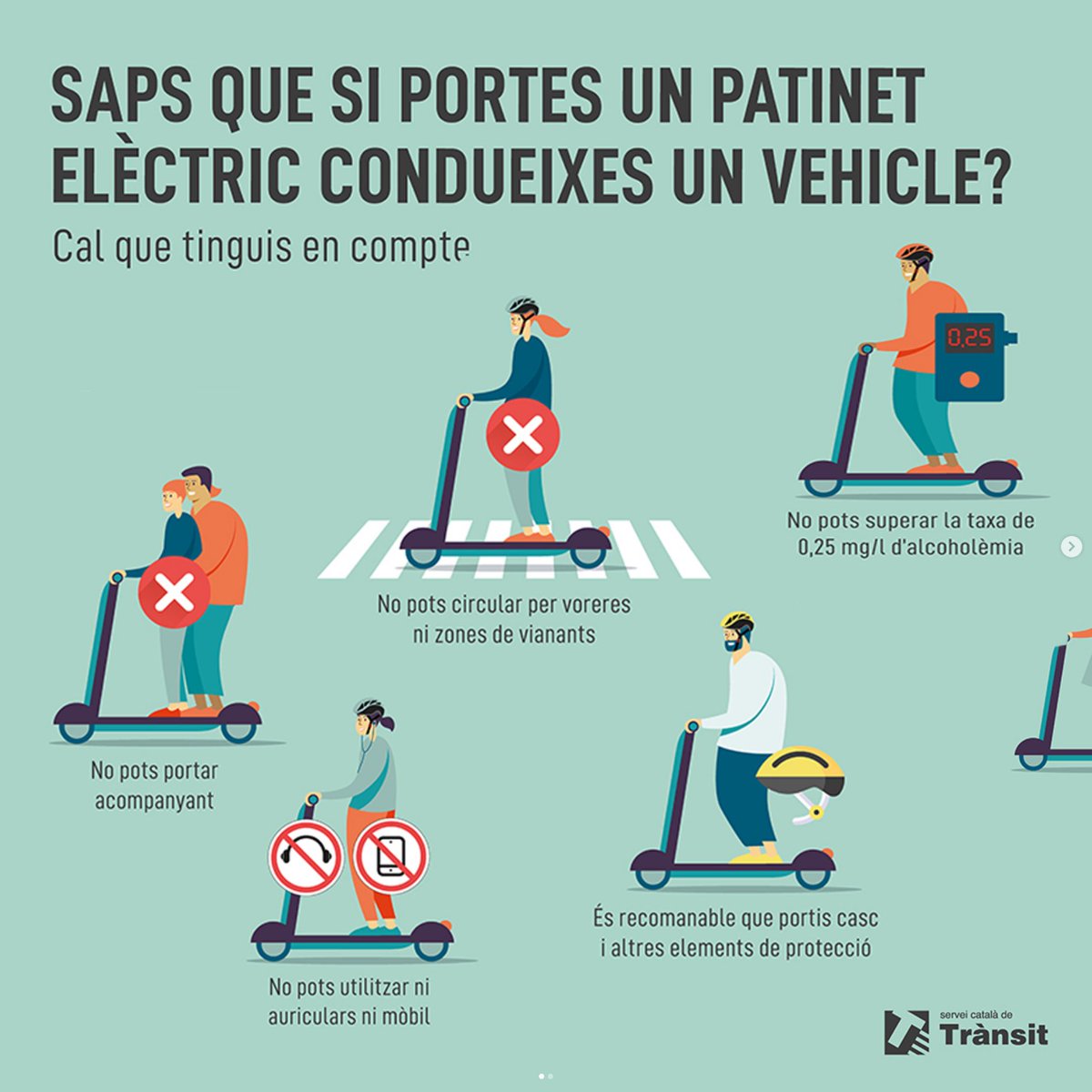 👮🏼La Policia Local posa en marxa aquesta setmana i fins al 25/5 una campanya de control i vigilància de 🚴🏻 ciclistes i 🛴vehicles de mobilitat personal (VMP) en col·laboració amb <a href="/transit/">Trànsit</a> 

ℹ️ Normativa municipal: bit.ly/Normativa_VMP

#mobilitatresponsable #PoliciaLocal