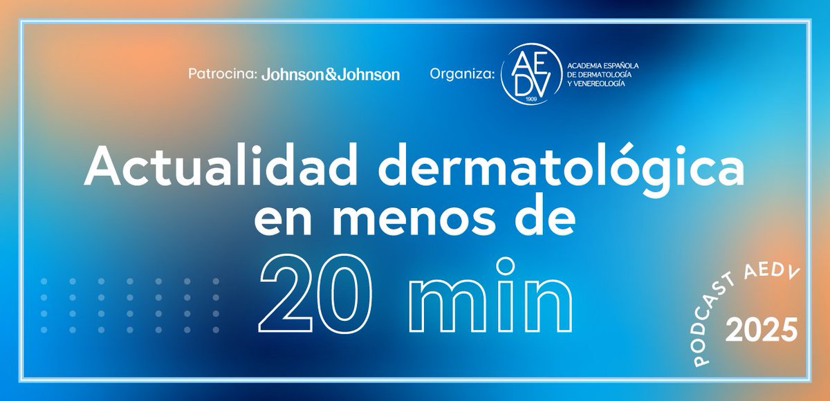 Escucha el episodio de los podcasts de la AEDV  dedicado a "Emergencia de infecciones por dermatofitos resistentes a los tratamientos convencionales" con la Dra.Ana Pulido como experta invitada y el Dr. Juan G.Gavín como dinamizador.

🎙♾open.spotify.com/episode/0uG2qP…