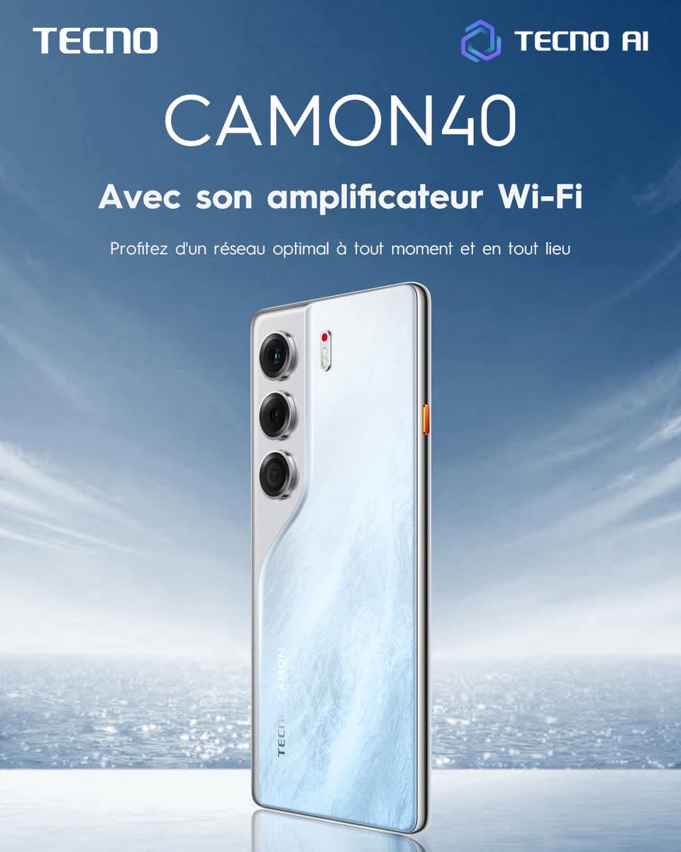 TECNOMobileMali's tweet image. Le design raffiné du CAMON 40 cache une technologie de pointe : Wi-Fi boosté pour rester connecté en toute situation.
#TECNOAI #Camon40Series #FlashSnap #CAMON40