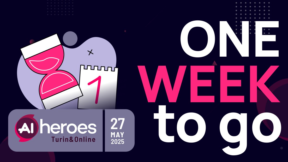 Ai Heroes... the wait is almost over! 🚀
⏳ -7 days to <a href="/AIHeroes_it/">AI Heroes</a> 2025

This year, get ready for two rooms with the biggest screen you've ever seen: the perfect place to present case studies like never before. 🚀💻

Are you ready for a day of inspiration, innovation, and