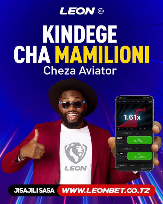 MARLEY (@funjojr) on Twitter photo Wanetu ma pilots muda wa kutusua mapene na <a href="/LeonBetTZ/">LEONBET Tanzania</a> ndo huu sasa 🔥🔥🔥
-Bonus kubwa
-Malipo kwa haraka
-Odds za kibabe
Jiunge leo kupitia link: bit.ly/3ZDSfou
#LeonBetTz #SimbaLaMikeka Wanetu ma pilots muda wa kutusua mapene na <a href="/LeonBetTZ/">LEONBET Tanzania</a> ndo huu sasa 🔥🔥🔥
-Bonus kubwa
-Malipo kwa haraka
-Odds za kibabe
Jiunge leo kupitia link: bit.ly/3ZDSfou
#LeonBetTz #SimbaLaMikeka