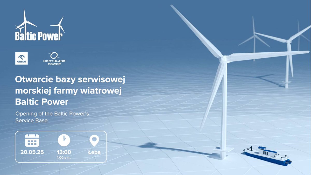 📷 Konferencja prasowa: otwarcie bazy serwisowej morskiej farmy wiatrowej Baltic Power.